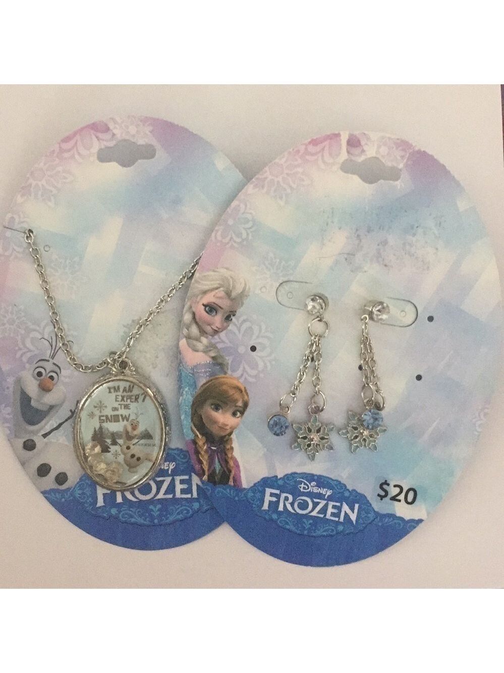 DISNEY Frozen Earrings & Necklace